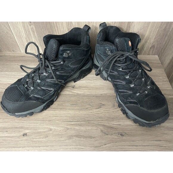 Merrell Men's Moab 2 Vent Mid Hiking Boot, Outdoor black size 10.5 US - Picture 2 of 8